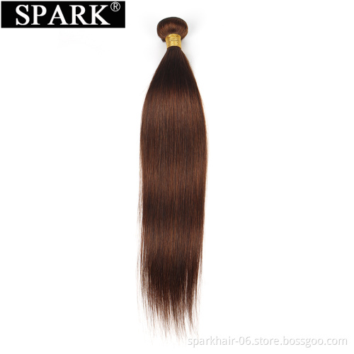SPARK Brazilian Hair Straight Bundles 10A Grade 100% Unprocessed Virgin Straight Human Hair 3 Bundles Weave Extensions #4